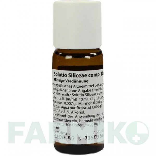 СОЛЮЦИО СИЛИЦЕА (SOLUTIO SILICEAE) D 6 раствор 50 мл - Гомеопатия WELEDA