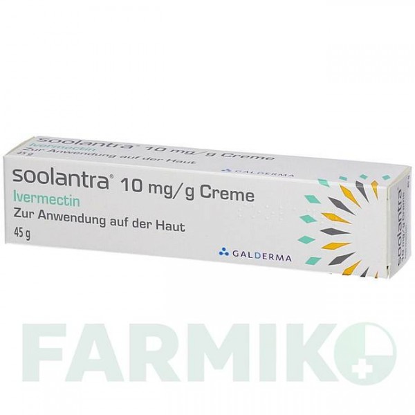 СОЛАНТРА (SOOLANTRA) 10 мг/г крем 45 г - Ивермектин GALDERMA