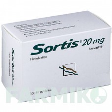 СОРТИС (SORTIS) 20 мг таблетки 100 шт - Аторвастатин ABACUS MEDICINE