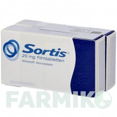 СОРТИС (SORTIS) 20 мг таблетки 100 шт - Аторвастатин CC PHARMA