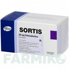 СОРТИС (SORTIS) 20 мг таблетки 100 шт - Аторвастатин EMRA-MED