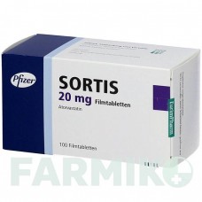 СОРТИС (SORTIS) 20 мг таблетки 100 шт - Аторвастатин EURIMPHARM