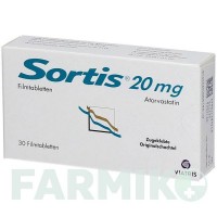 СОРТИС (SORTIS) 20 мг таблетки 30 шт - Аторвастатин VIATRIS