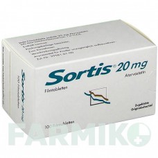 СОРТИС (SORTIS) 20 мг таблетки 100 шт - Аторвастатин VIATRIS