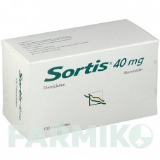 СОРТИС (SORTIS) 40 мг таблетки 100 шт - Аторвастатин ABACUS MEDICINE