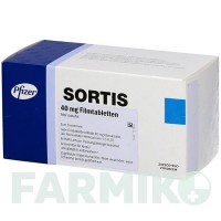 СОРТІС (SORTIS) 40 мг таблетки 100 шт - Аторвастатин EMRA-MED