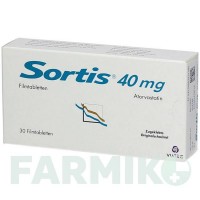 СОРТІС (SORTIS) 40 мг таблетки 30 шт - Аторвастатин VIATRIS