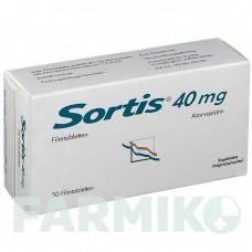 СОРТИС (SORTIS) 40 мг таблетки 50 шт - Аторвастатин VIATRIS