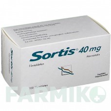 СОРТИС (SORTIS) 40 мг таблетки 100 шт - Аторвастатин VIATRIS