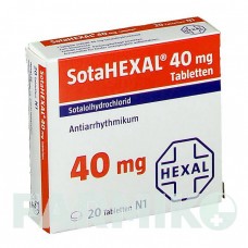 СОТАГЕКСАЛ (SOTAHEXAL) 40 мг таблетки 20 шт - Соталол HEXAL
