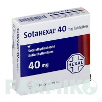 СОТАГЕКСАЛ (SOTAHEXAL) 40 мг таблетки 50 шт - Соталол HEXAL