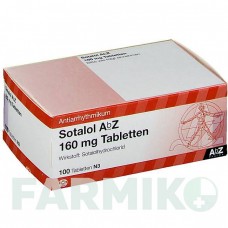 СОТАЛОЛ (SOTALOL) 160 мг таблетки 100 шт - Соталол ABZ PHARMA
