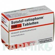 СОТАЛОЛ (SOTALOL) 160 мг таблетки 100 шт - Соталол RATIOPHARM