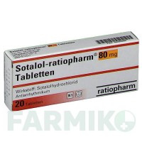 СОТАЛОЛ (SOTALOL) 80 мг таблетки 20 шт - Соталол RATIOPHARM