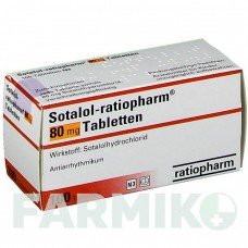 СОТАЛОЛ (SOTALOL) 80 мг таблетки 100 шт - Соталол RATIOPHARM