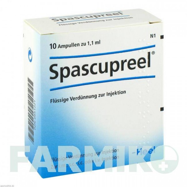СПАСКУПРЕЛЬ (SPASCUPREEL) ампули 10 шт - Гомеопатія BIOLOGISCHE HEILMITTEL HEEL
