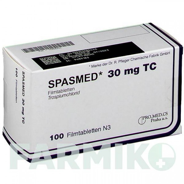СПАЗМЕД (SPASMED) 30 мг таблетки 30 шт - Троспіум EMRA-MED