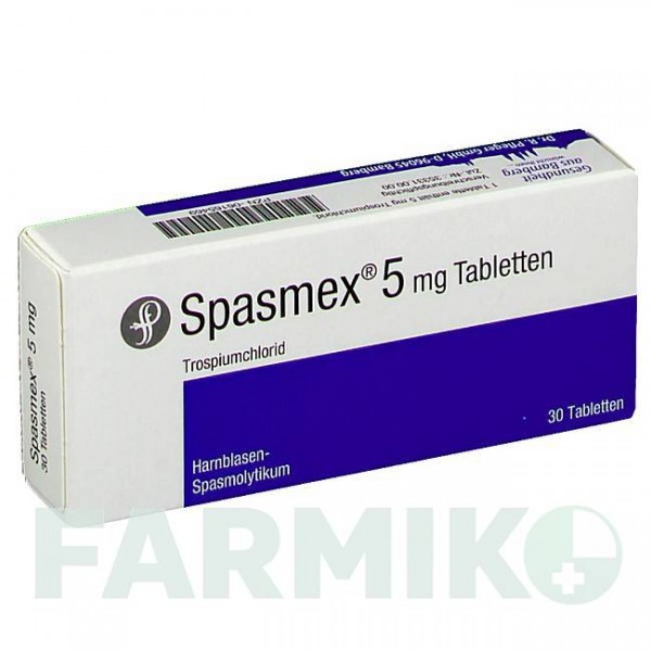 СПАЗМЕКС (SPASMEX) 5 таблетки 30 шт - Троспіум DR.PFLEGER