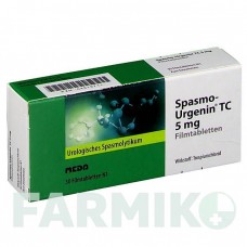 СПАЗМО УРГЕНІН (SPASMO URGENIN) 5 мг таблетки 30 шт - Троспіум MEDA PHARMA