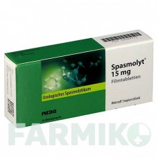 СПАЗМОЛІТ (SPASMOLYT) 15 мг таблетки 30 шт - Троспіум MEDA PHARMA