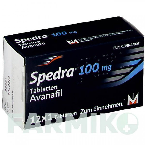 СПЕДРА (SPEDRA) 100 мг таблетки 12 шт - Аванафил BERLIN-CHEMIE
