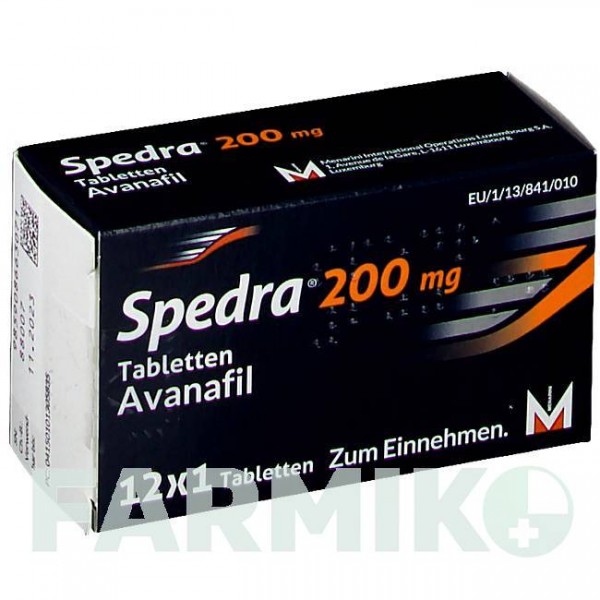 СПЕДРА (SPEDRA) 200 мг таблетки 12 шт - Аванафіл BERLIN-CHEMIE