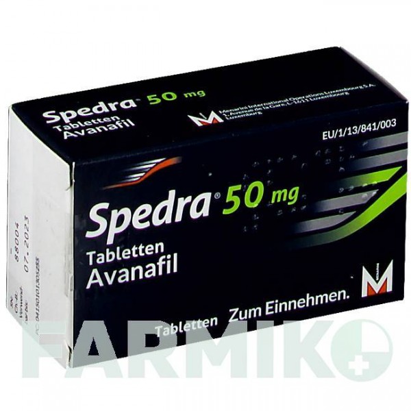 СПЕДРА (SPEDRA) 50 мг таблетки 8 шт - Аванафіл BERLIN-CHEMIE