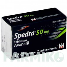СПЕДРА (SPEDRA) 50 мг таблетки 12 шт - Аванафил BERLIN-CHEMIE