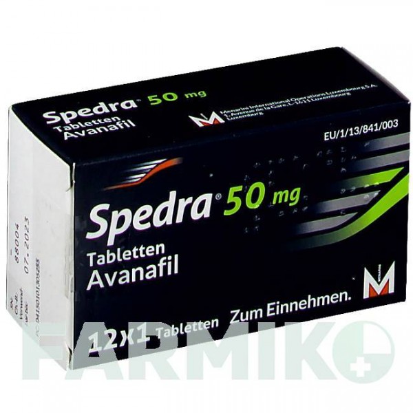 СПЕДРА (SPEDRA) 50 мг таблетки 12 шт - Аванафіл BERLIN-CHEMIE