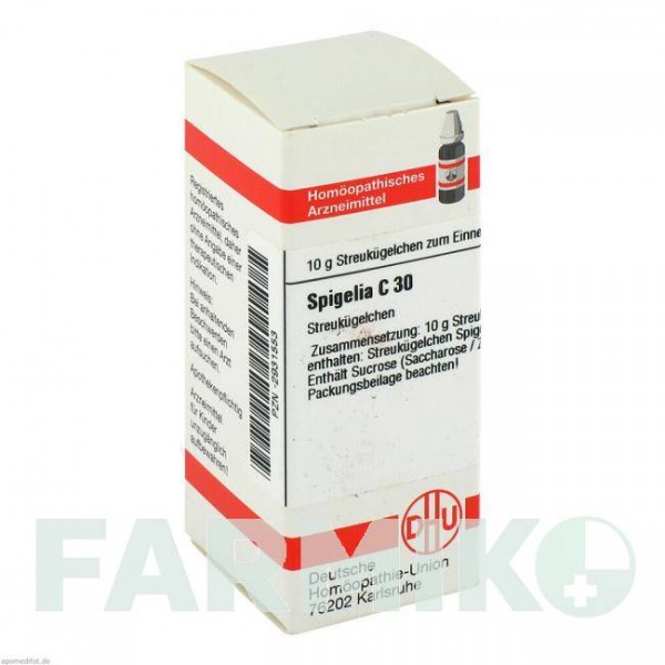 СПИГЕЛИЯ (SPIGELIA) C 30 глобули 10 г - Гомеопатия DHU