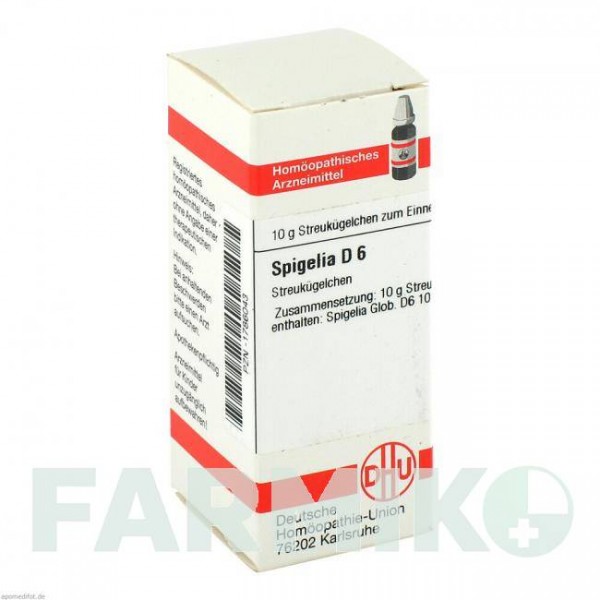 СПИГЕЛИЯ (SPIGELIA) D 6 глобули 10 г - Гомеопатия DHU