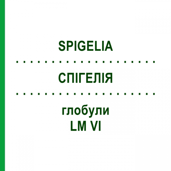 СПИГЕЛИЯ (SPIGELIA) LM VI глобули 5 г - Гомеопатия DHU