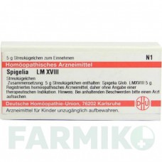 СПИГЕЛИЯ (SPIGELIA) LM XVIII глобули 5 г - Гомеопатия DHU