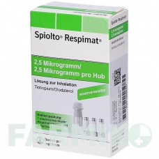 СПІОЛТО (SPIOLTO) 2,5 мкг/2,5 мкг доз розчин 3x4,0 мл - Олодатерол, Тіотропію бромід ACA MULLER-ADAG PHARMA