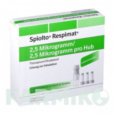 СПІОЛТО (SPIOLTO) 2,5 мкг/2,5 мкг доз розчин 3x4,0 мл - Олодатерол, Тіотропію бромід BOEHRINGER INGELHEIM