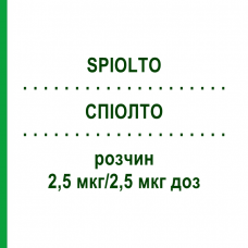 СПІОЛТО (SPIOLTO) 2,5 мкг/2,5 мкг доз розчин 3x4,0 мл - Олодатерол, Тіотропію бромід EURIMPHARM