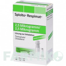СПІОЛТО (SPIOLTO) 2,5 мкг/2,5 мкг доз розчин 3x4,0 мл - Олодатерол, Тіотропію бромід KOHLPHARMA