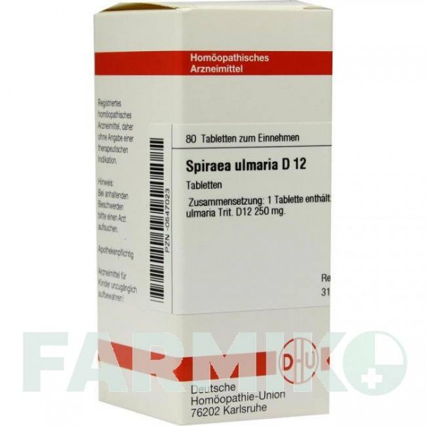 СПИРЕЯ УЛЬМАРИА (SPIRAEA ULMARIA) D 12 таблетки 80 шт - Гомеопатия DHU