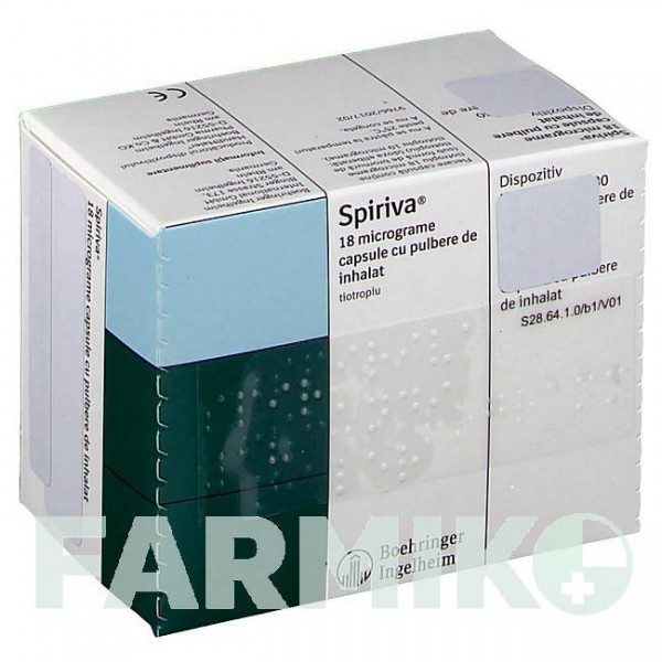 СПИРИВА (SPIRIVA) 18 мкг капсулы 60 шт - Тиотропия бромид AXICORP PHARMA