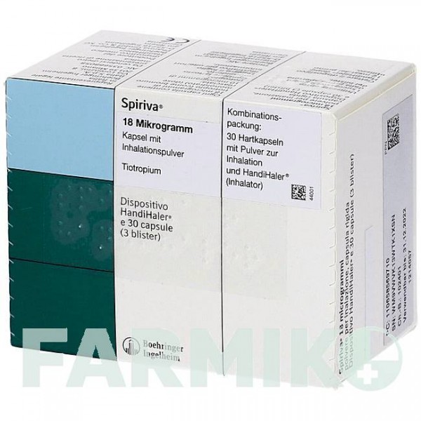 СПІРИВА (SPIRIVA) 18 мкг капсули 30 шт - Тіотропію бромід DOCPHARM
