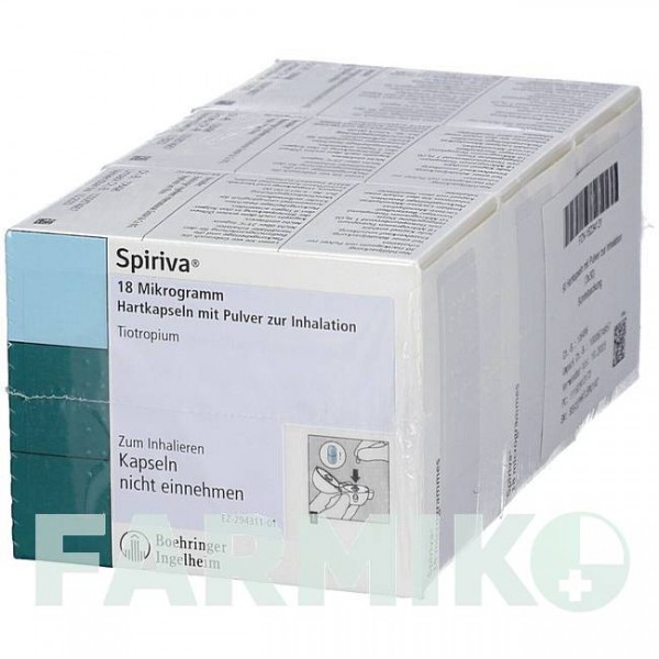 СПІРИВА (SPIRIVA) 18 мкг капсули 60 шт - Тіотропію бромід EURIMPHARM