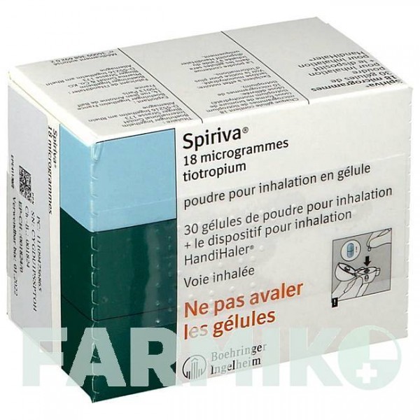 СПИРИВА (SPIRIVA) 18 мкг капсулы 30 шт - Тиотропия бромид EUROPEAN PHARMA
