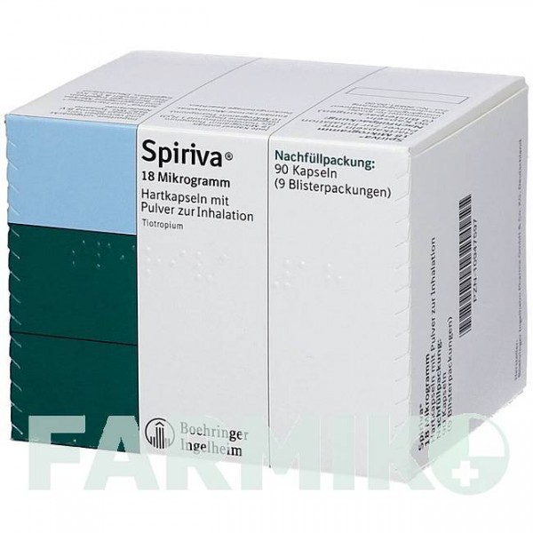 СПИРИВА (SPIRIVA) 18 мкг капсулы 90 шт - Тиотропия бромид EUROPEAN PHARMA