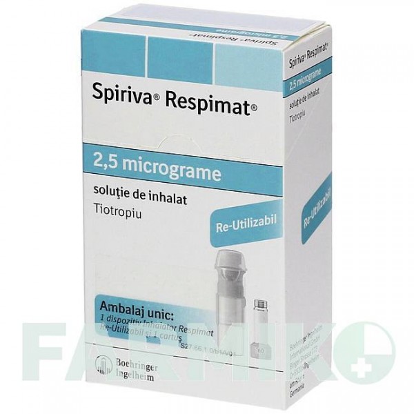 СПІРИВА (SPIRIVA) 2,5 мкг розчин 1x4,0 мл - Тіотропію бромід AXICORP PHARMA