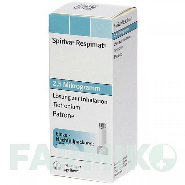 СПИРИВА (SPIRIVA) 2,5 мкг раствор 1x4,0 мл - Тиотропия бромид BOEHRINGER INGELHEIM