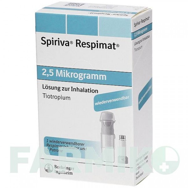 СПИРИВА (SPIRIVA) 2,5 мкг раствор 1x4,0 мл - Тиотропия бромид BOEHRINGER INGELHEIM