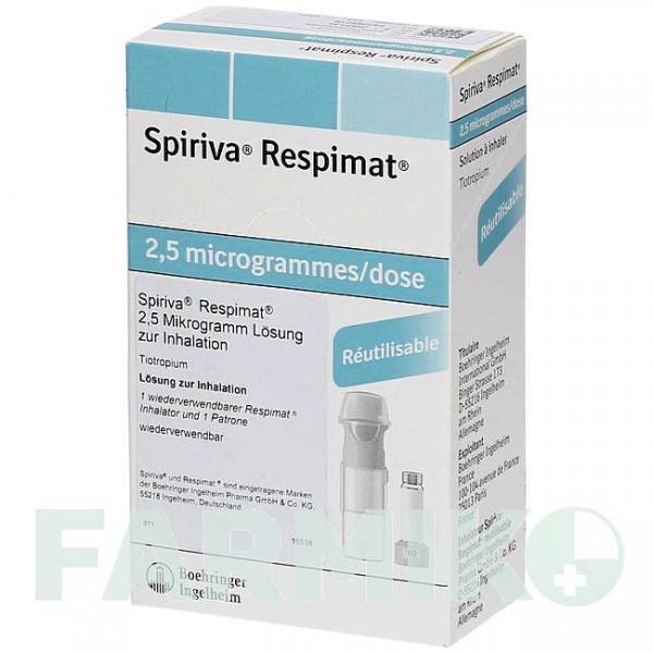 СПІРИВА (SPIRIVA) 2,5 мкг розчин 1x4,0 мл - Тіотропію бромід CC PHARMA