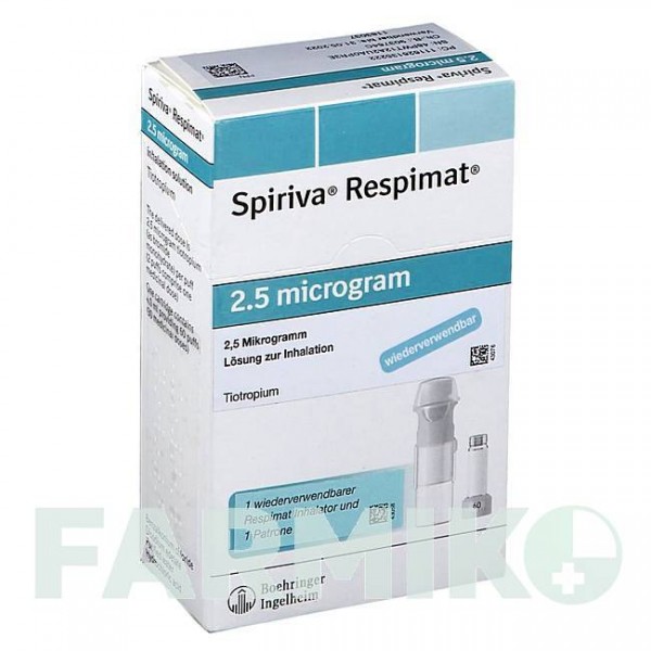 СПІРИВА (SPIRIVA) 2,5 мкг розчин 1x4,0 мл - Тіотропію бромід DOCPHARM