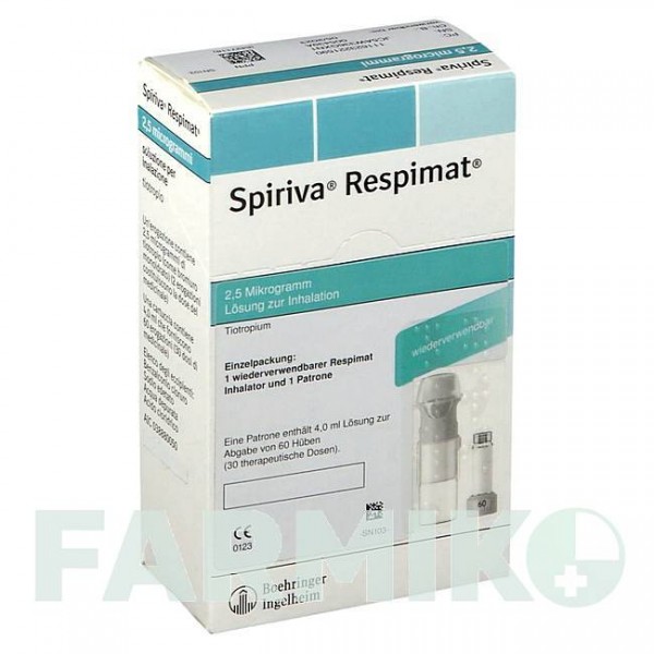 СПИРИВА (SPIRIVA) 2,5 мкг раствор 1x4,0 мл - Тиотропия бромид KOHLPHARMA