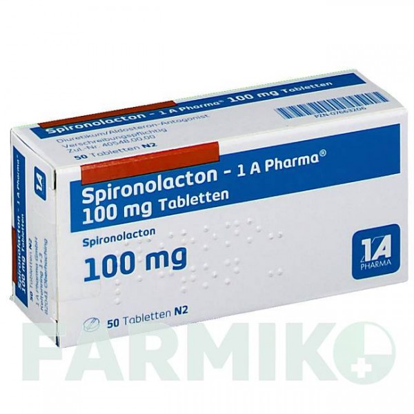 СПИРОНОЛАКТОН (SPIRONOLACTON) 100 мг таблетки 50 шт - Спиронолактон 1 A PHARMA